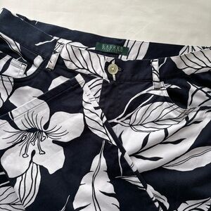 Lauren Ralph Lauren Floral Tropical Print Pants Size 10P